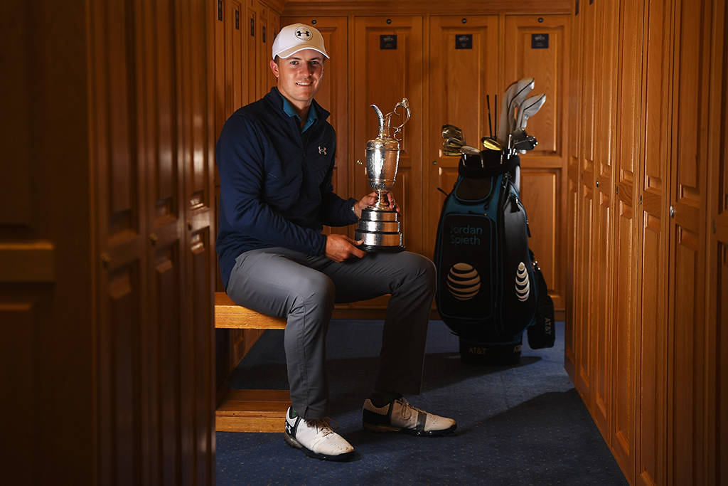 Jordan Spieth following his Open win in 2017